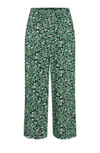 Joella Frosty Green Wide Leg Crop Trousers