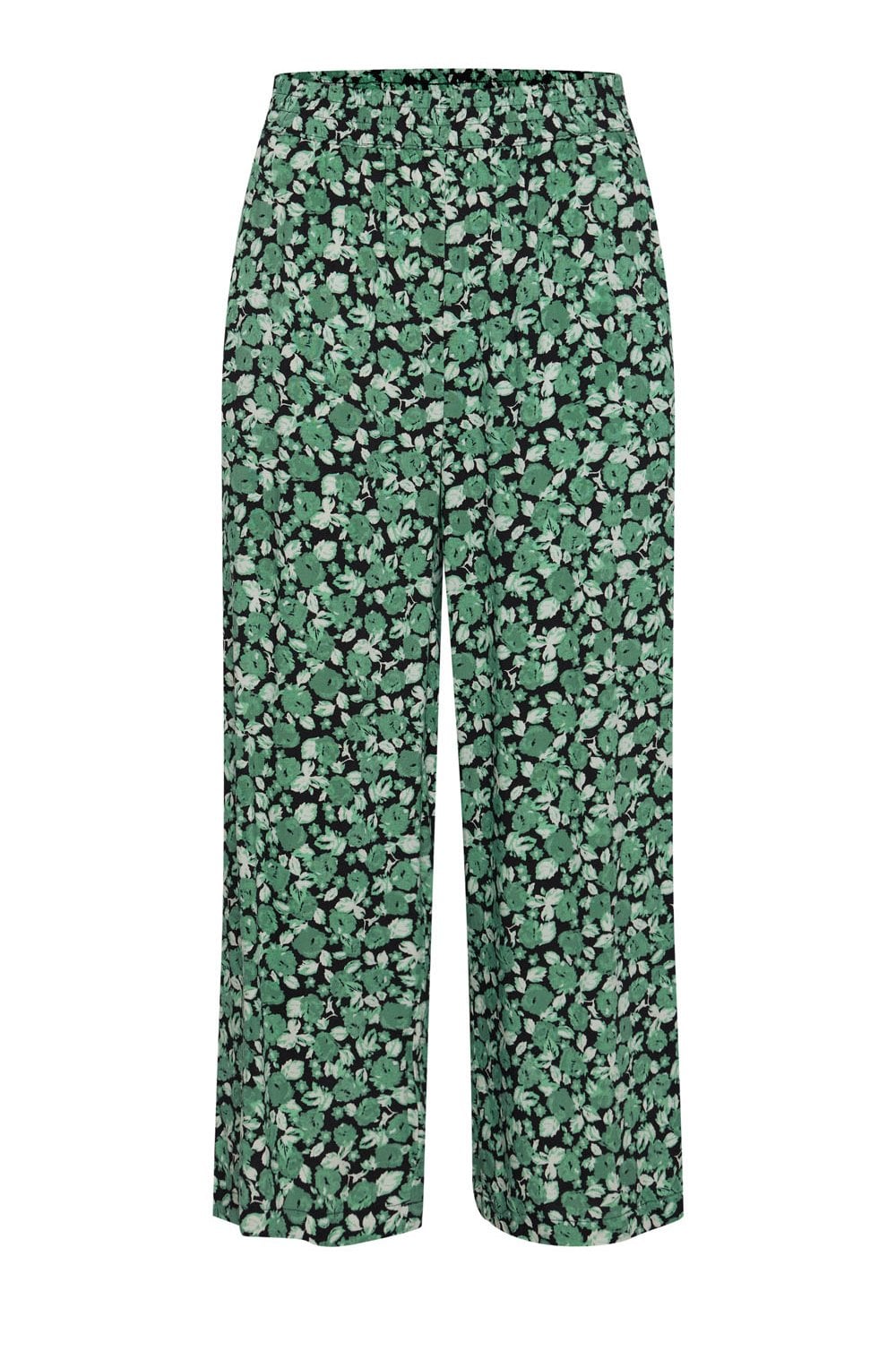Joella Frosty Green Wide Leg Crop Trousers