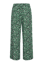 Joella Frosty Green Wide Leg Crop Trousers