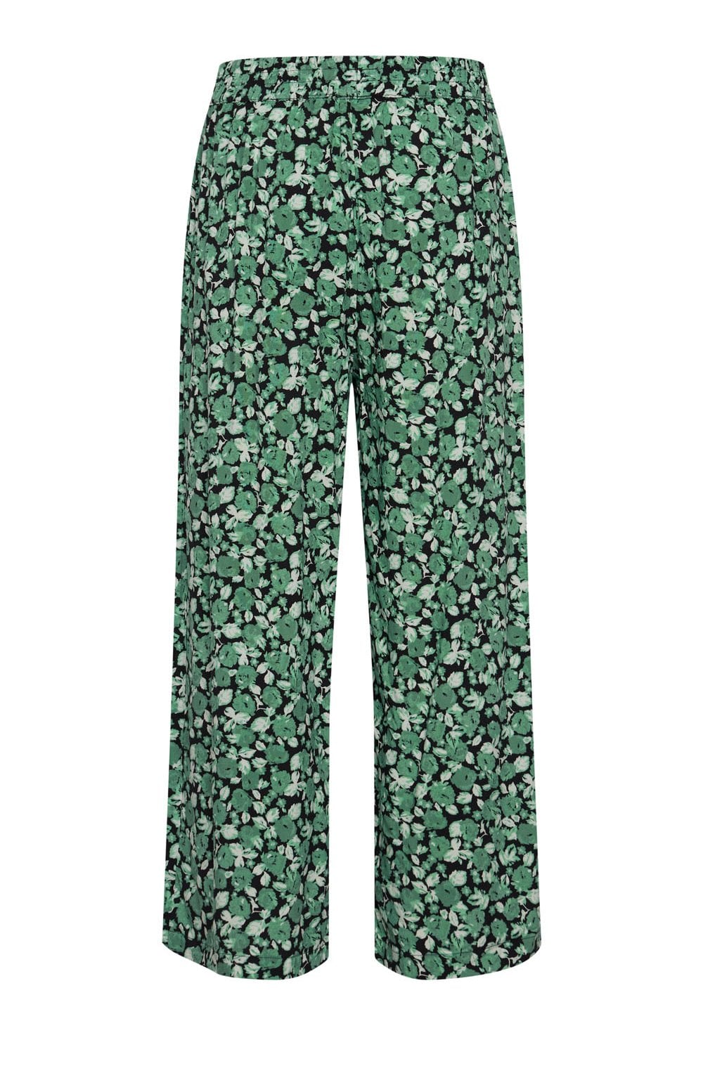 Joella Frosty Green Wide Leg Crop Trousers