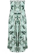 Joella Hedge Green Tiered Maxi Skirt