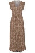 Joella Iced Coffee Tiered Maxi Dress