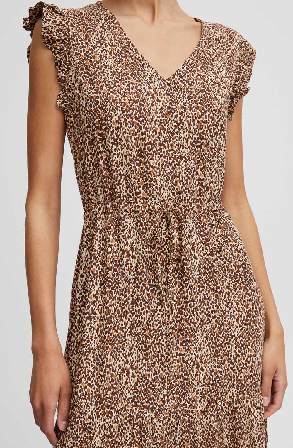 Joella Iced Coffee Tiered Maxi Dress