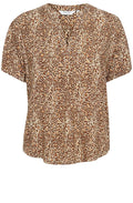 Joella Iced Coffee Tunic Style Blouse