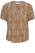 Joella Iced Coffee Tunic Style Blouse