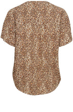 Joella Iced Coffee Tunic Style Blouse