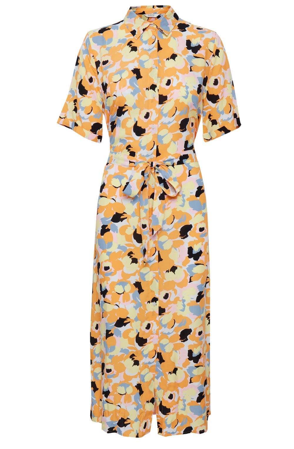 Joella Lemon Meringue Shirt Dress