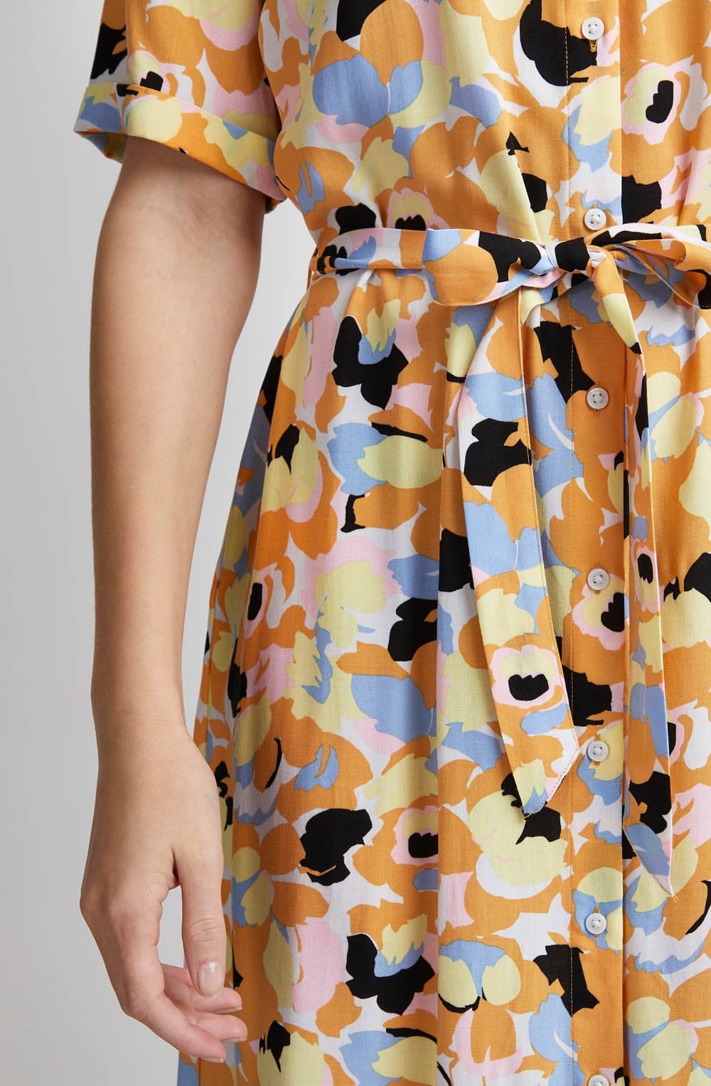 Joella Lemon Meringue Shirt Dress