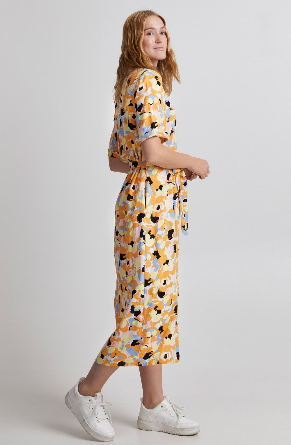 Joella Lemon Meringue Shirt Dress
