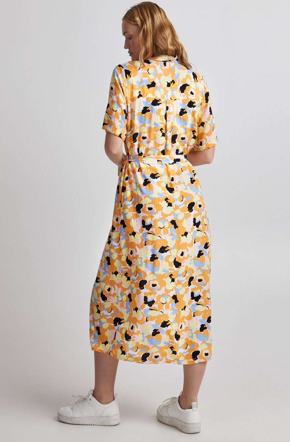 Joella Lemon Meringue Shirt Dress