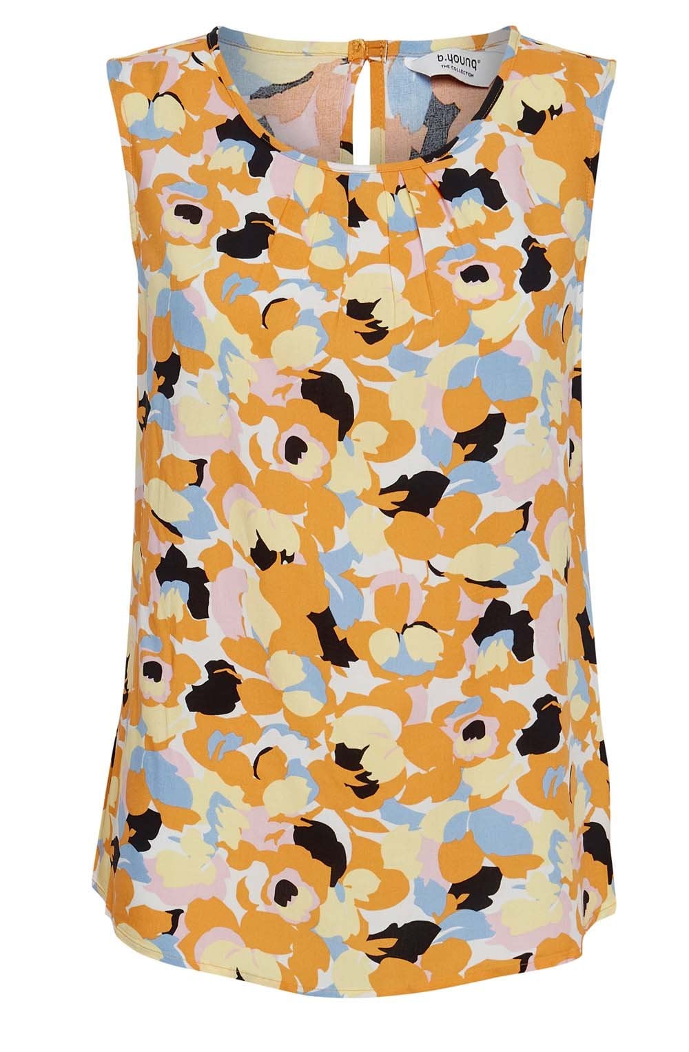 Joella Lemon Meringue Sleeveless Blouse