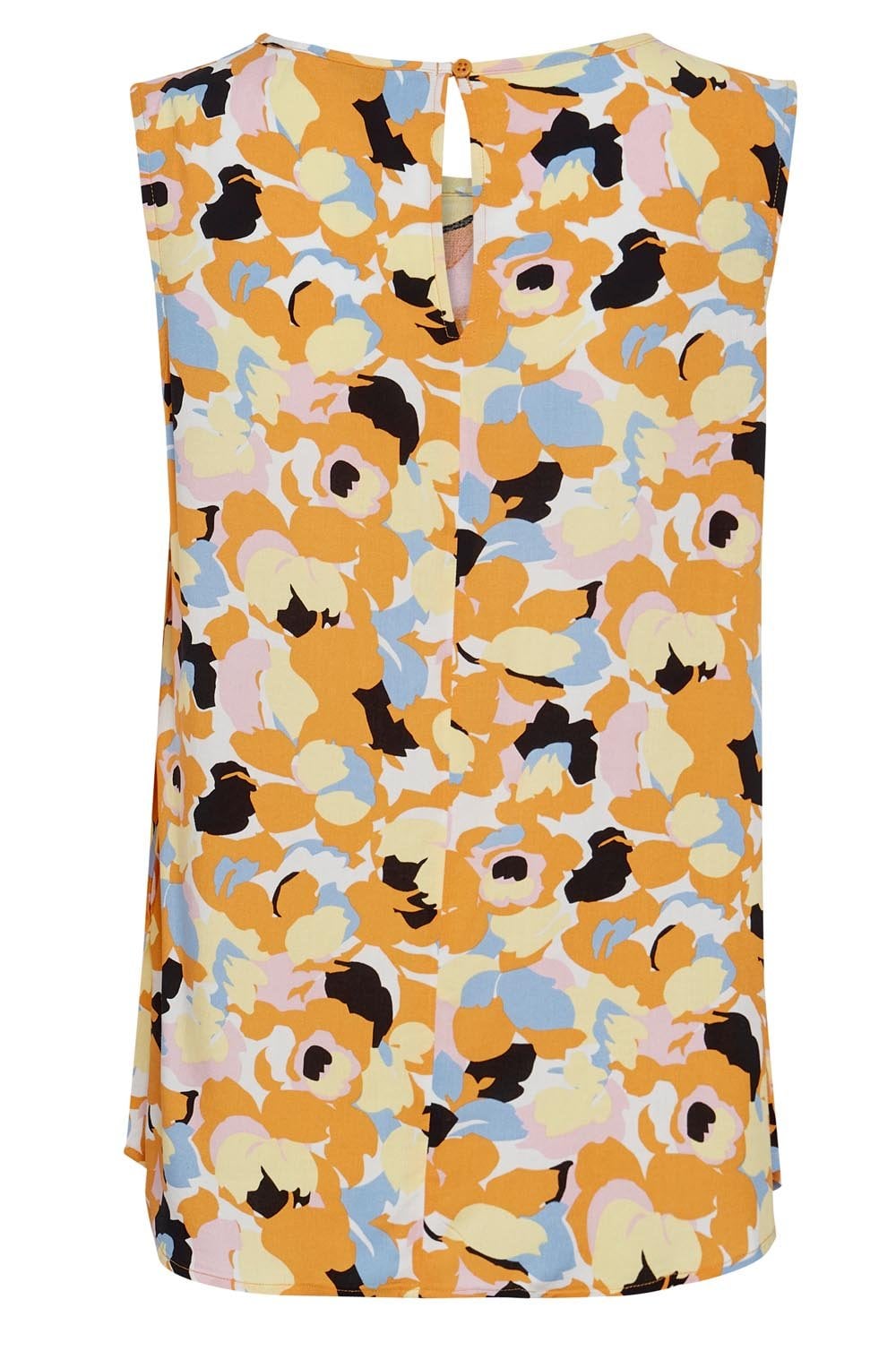 Joella Lemon Meringue Sleeveless Blouse