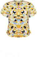 Joella Lemon Meringue Tunic Style Blouse
