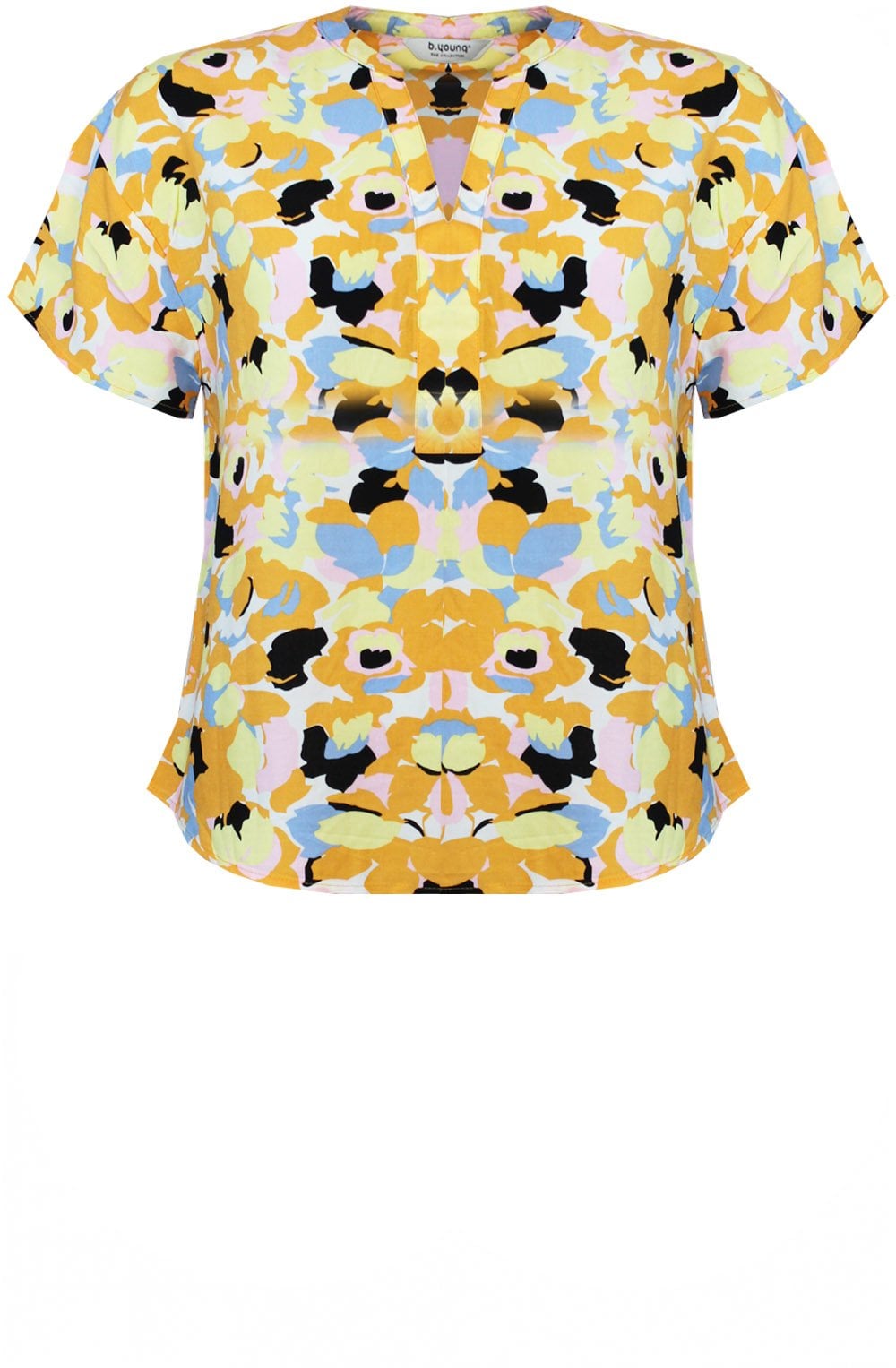 Joella Lemon Meringue Tunic Style Blouse