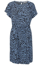 Joella Little Boy Blue Zebra Print Dress