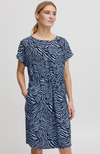 Joella Little Boy Blue Zebra Print Dress
