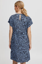 Joella Little Boy Blue Zebra Print Dress