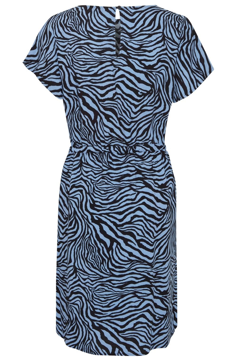 Joella Little Boy Blue Zebra Print Dress