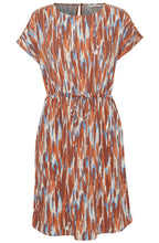 Joella Suntan Mix Bold Print Dress