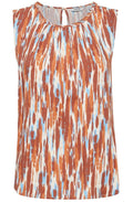 Joella Suntan Mix Sleeveless Blouse