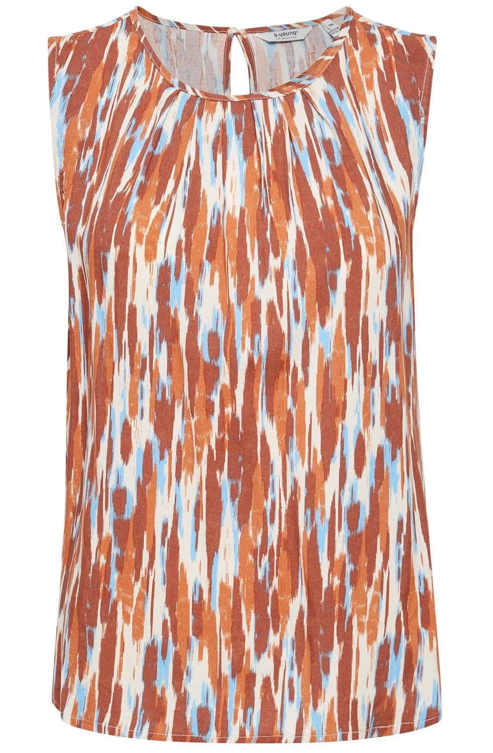 Joella Suntan Mix Sleeveless Blouse