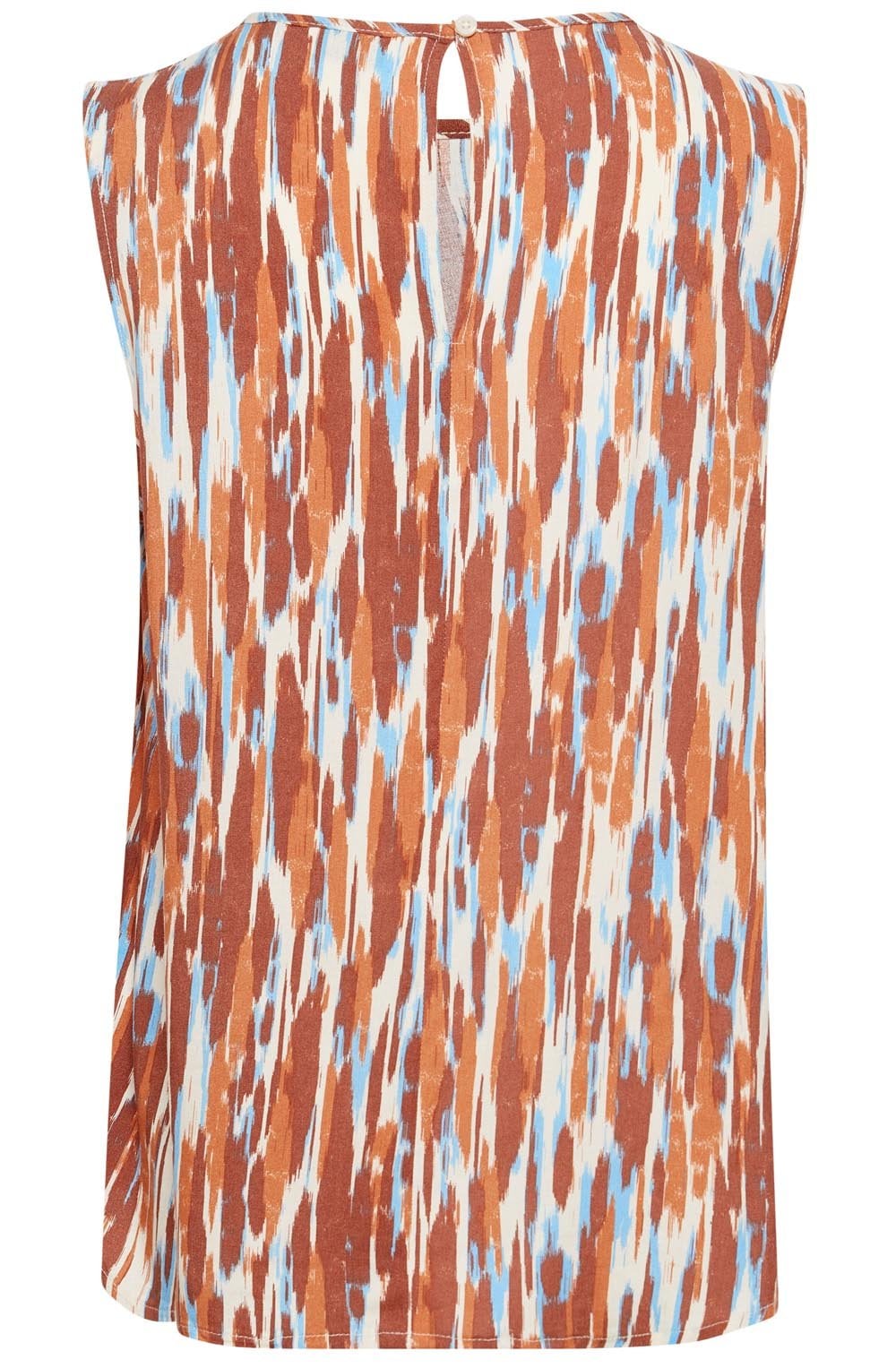 Joella Suntan Mix Sleeveless Blouse