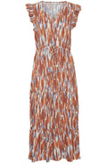 Joella Suntan Mix Tiered Maxi Dress