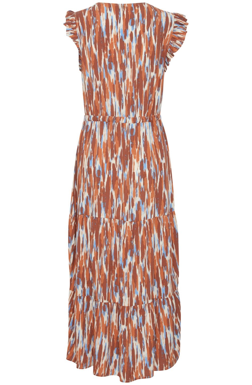 Joella Suntan Mix Tiered Maxi Dress