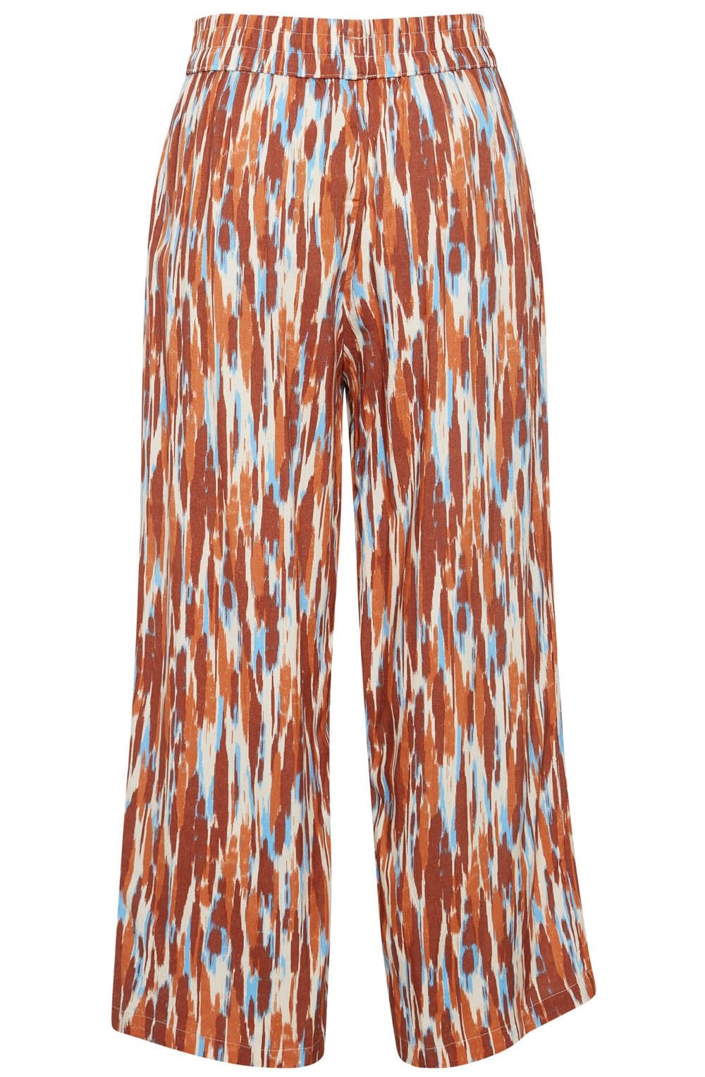 Joella Suntan Mix Wide Leg Crop Trousers