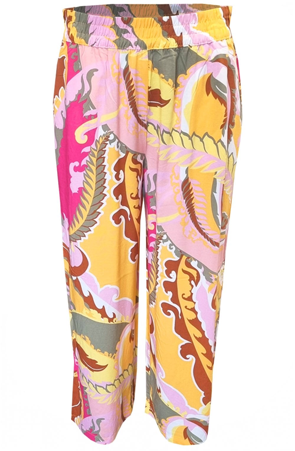 Joella Yarrow Paisley Wide Leg Crop Trousers