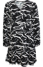 Josa Black and White A Line Dress