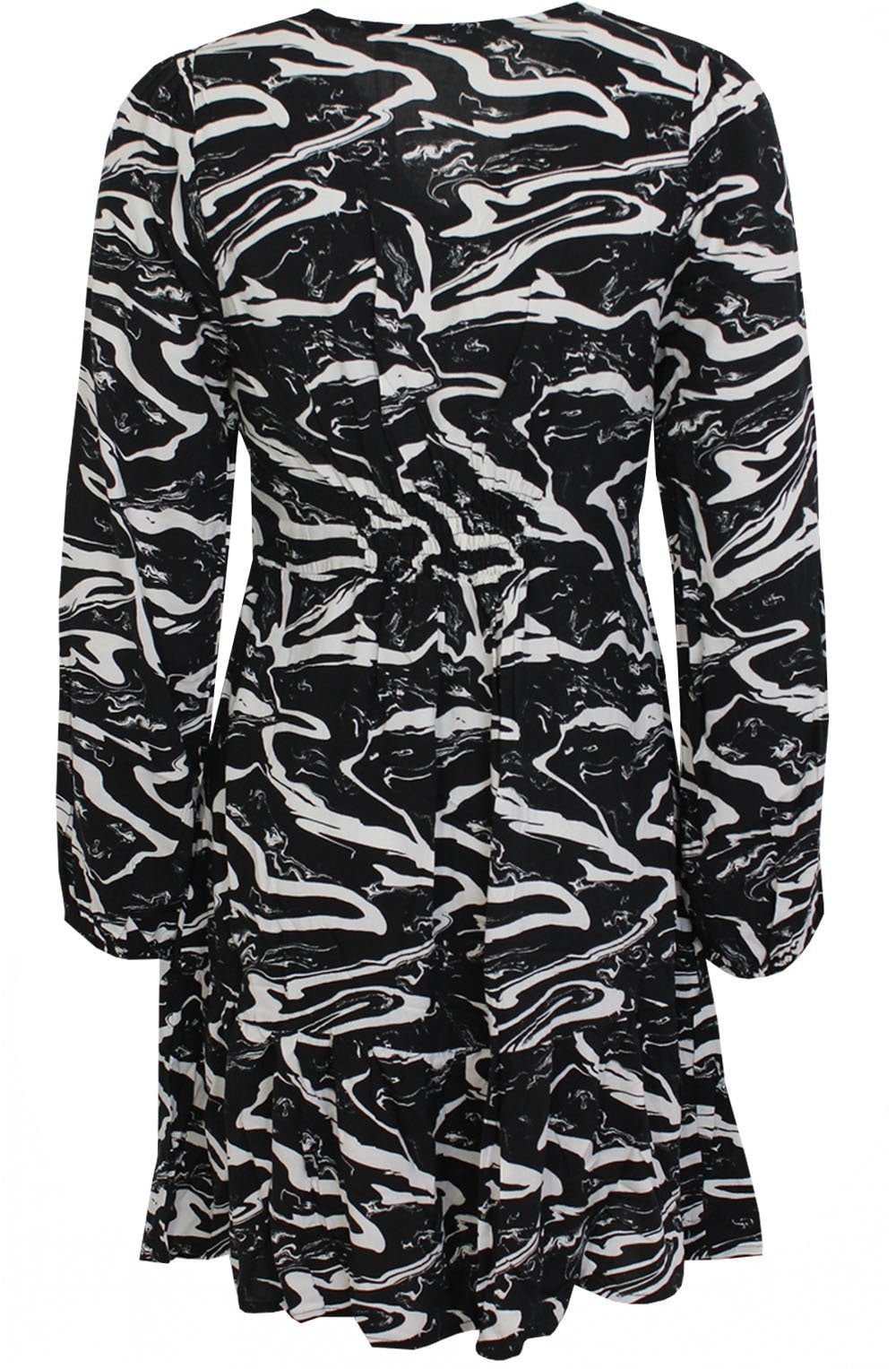 Josa Black and White A Line Dress