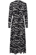 Josa Black and White Maxi Dress