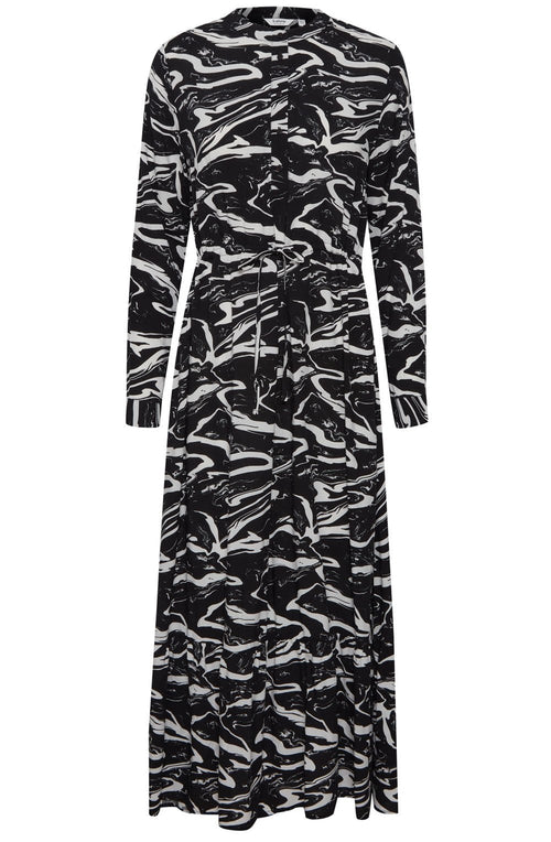 Josa Black and White Maxi Dress