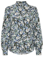 Josa Frosty Green Puff Sleeve Shirt