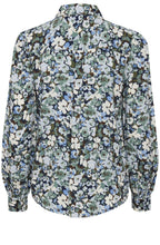 Josa Frosty Green Puff Sleeve Shirt