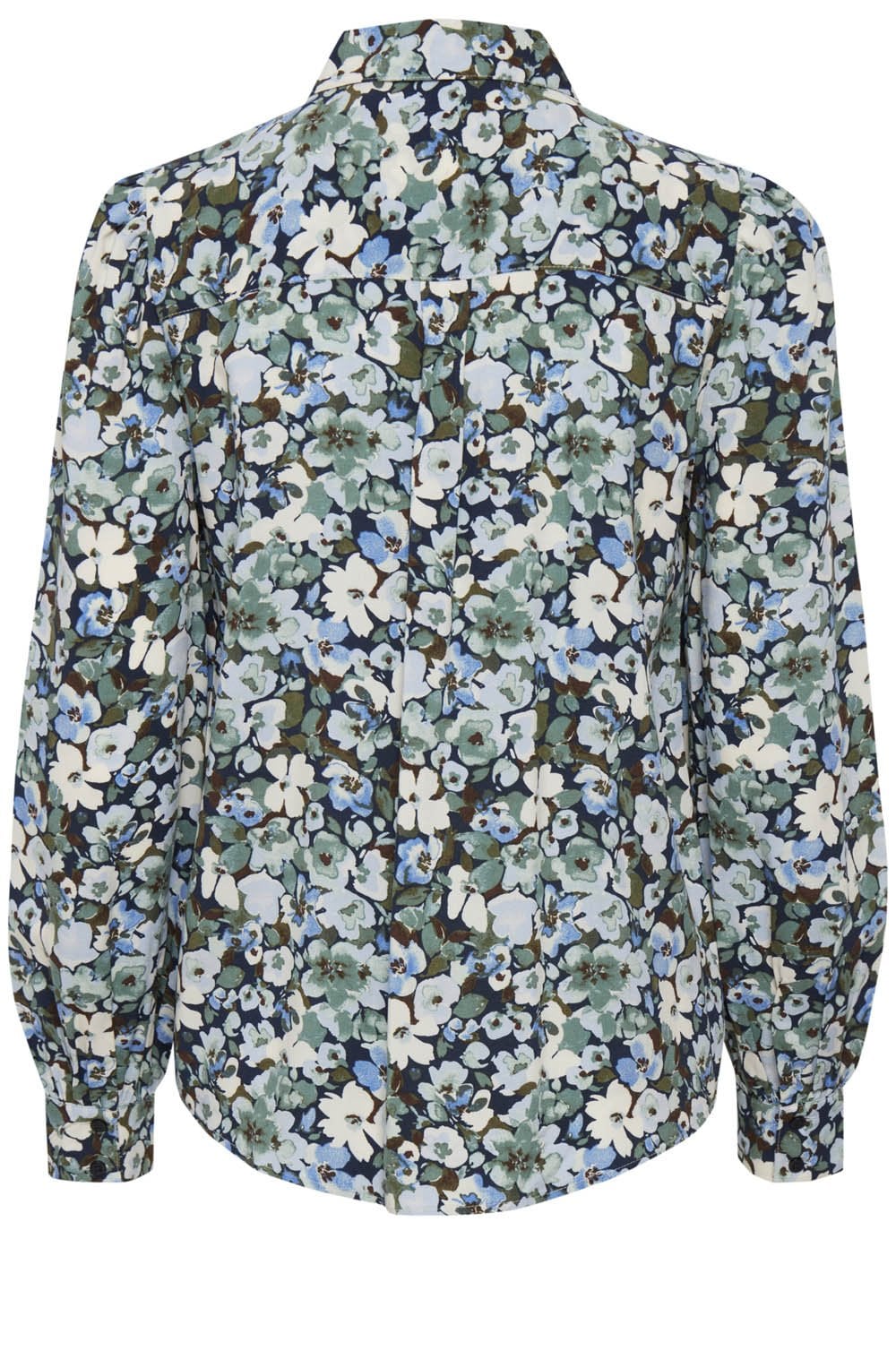 Josa Frosty Green Puff Sleeve Shirt