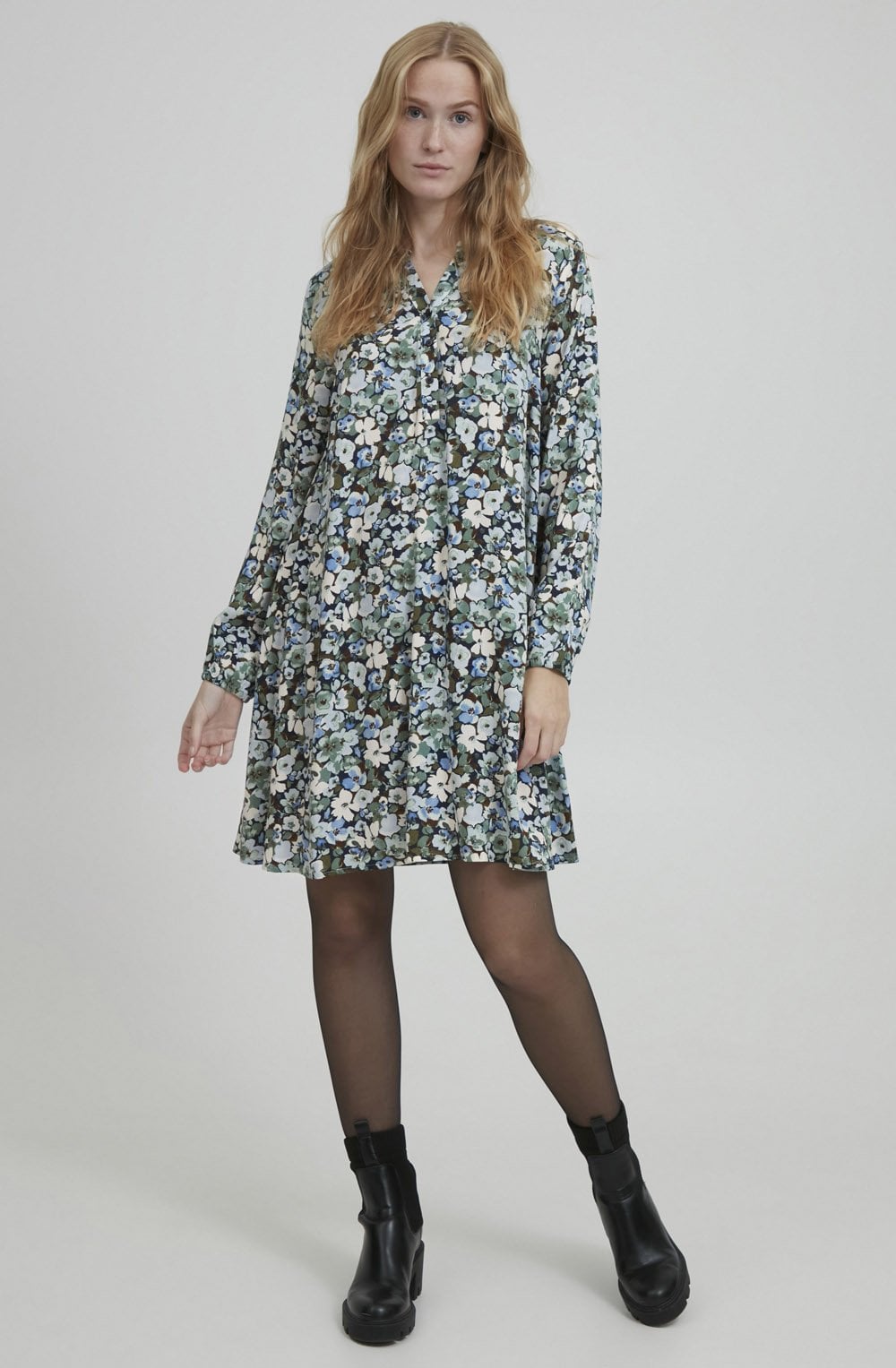 Josa Frosty Green Tunic Dress