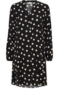 Josa Off White Polka Dot A Line Dress