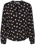 Josa Off White Polka Dot Blouse