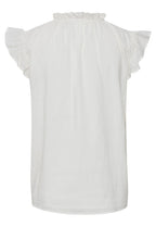 Julie Off White Cotton Embroidered Blouse