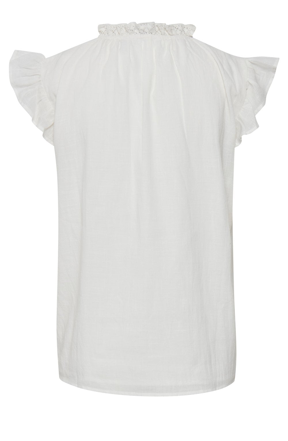 Julie Off White Cotton Embroidered Blouse