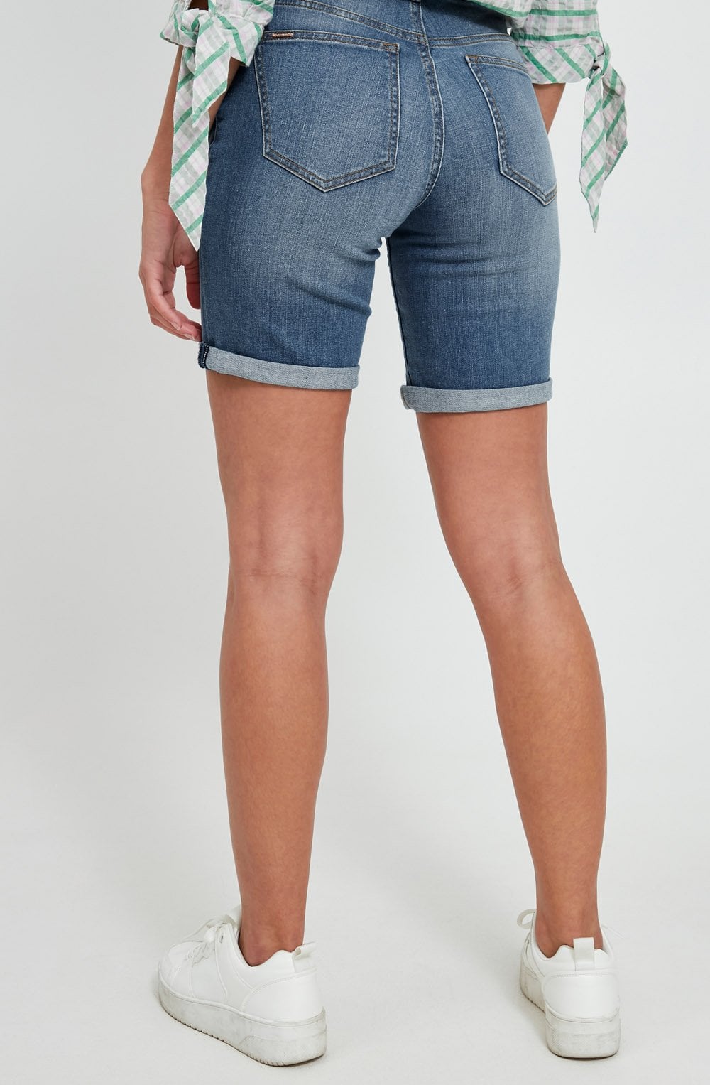 Kato Mid Blue Denim Shorts