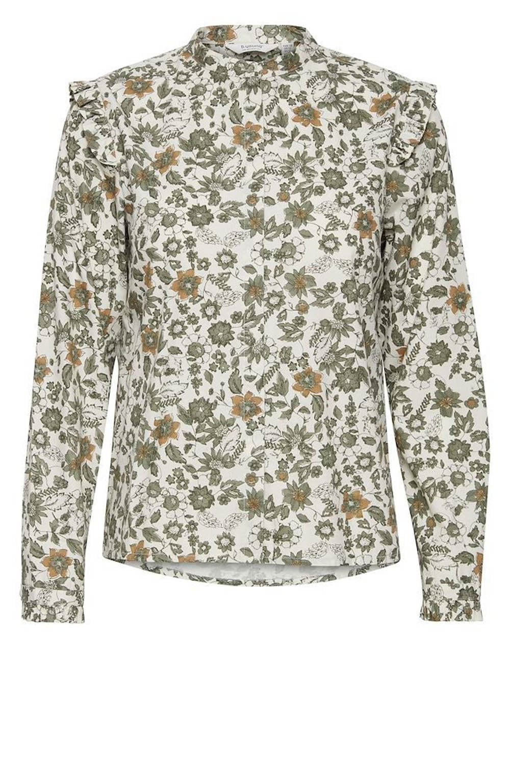Khaki Floral Print Shirt