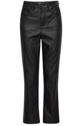 Kiko Black Straight Leg Coated Trousers