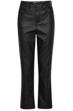 Kiko Black Straight Leg Coated Trousers