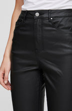Kiko Black Straight Leg Coated Trousers