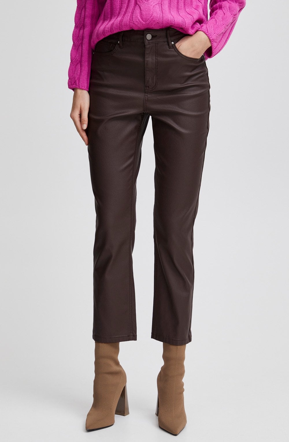Kiko Java Straight Leg Coated Trousers