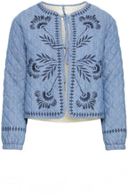 Kissia Mid Blue Denim Quilted Jacket