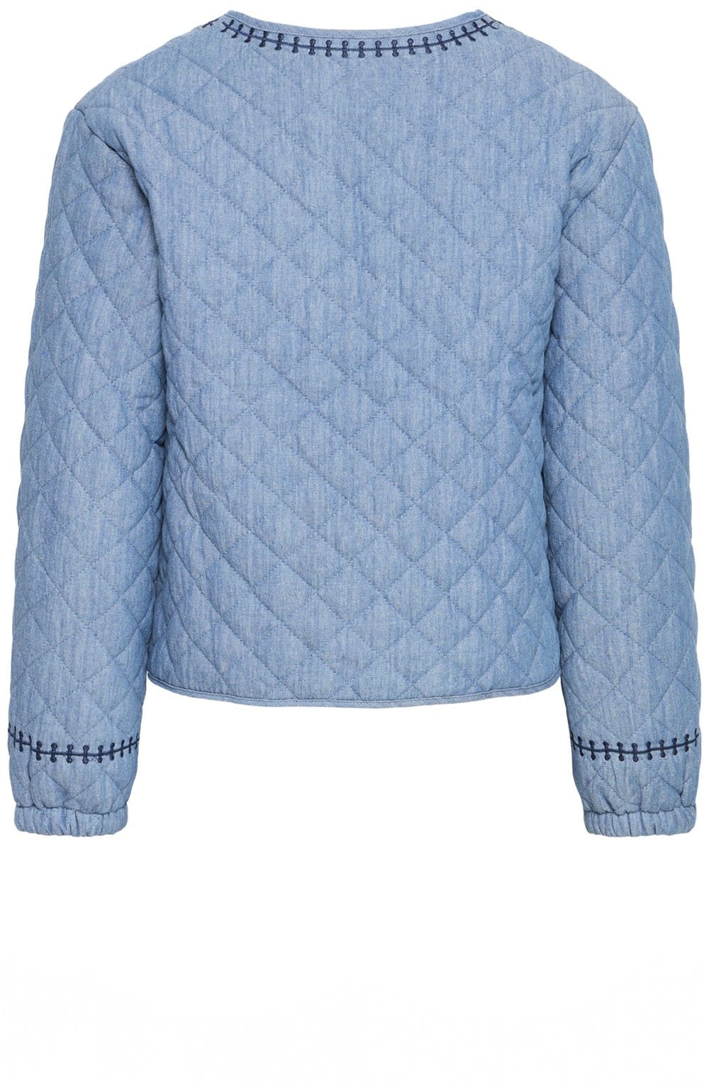 Kissia Mid Blue Denim Quilted Jacket